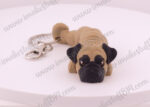 PUG 3D Printed Dog Keychain