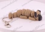 PUG 3D Printed Dog Keychain - Image 2