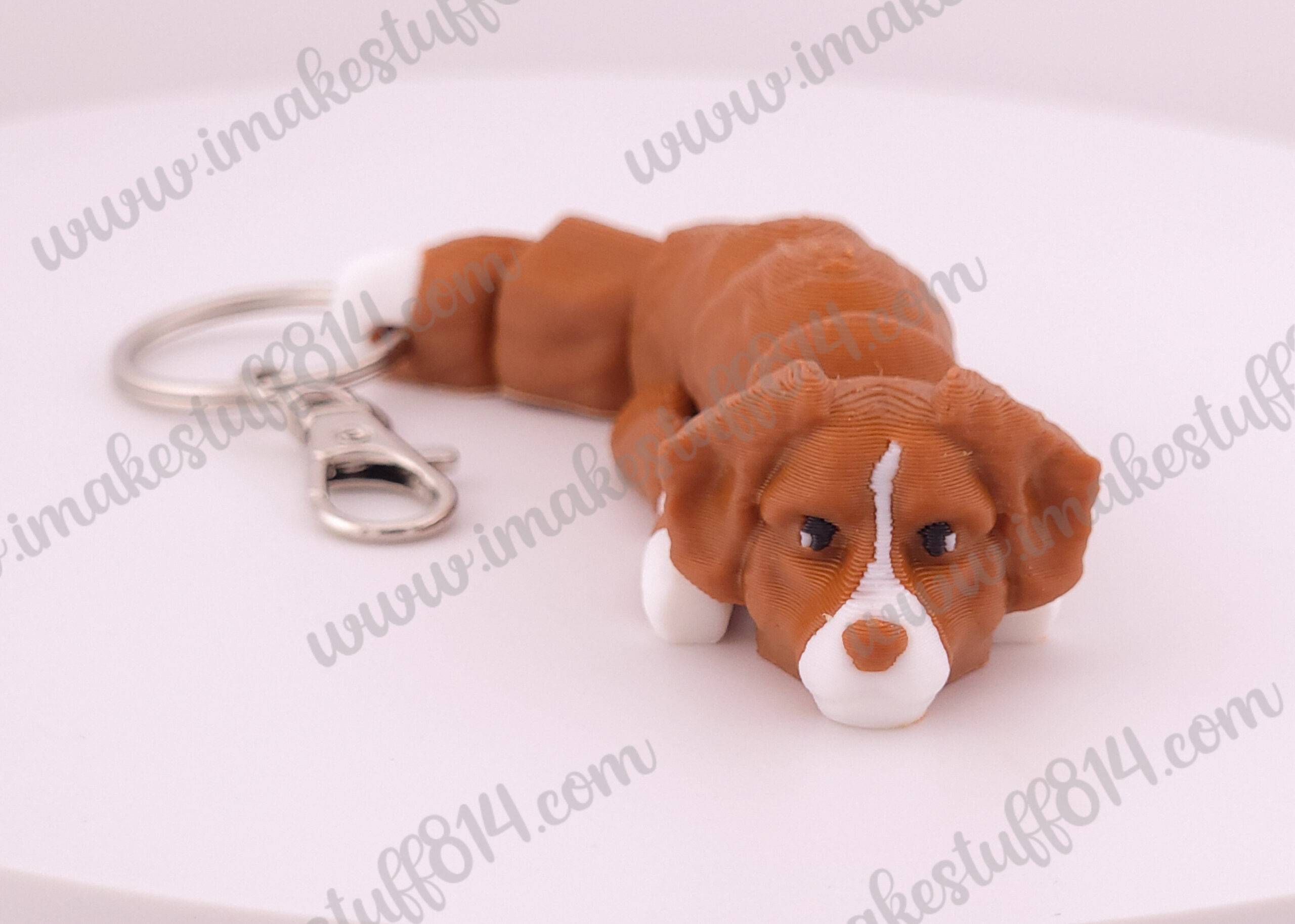 TollingRetriever1 NOVA SCOTIA TOLLING RETRIEVER 3D Printed Dog Keychain - Image 1