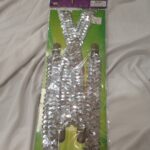 Silver Sequin Suspenders