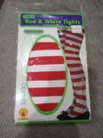 Striped Red & White Child Tights