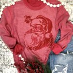 Vintage Inside Out Santa Sweatshirt
