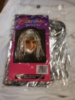 Silver Tinsel Wig
