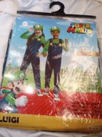 Super Mario Luigi Kids Costume