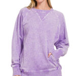 Halo Washed French Terry Pullover