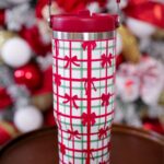 Merry Little Bow Plaid Tumbler