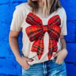 Plaid Bow Tee - Image 2